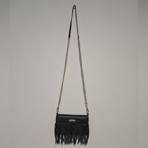Rebecca Minkoff Finn Fringe Crossbody Clutch Bag, Cellphone Holder and Wallet